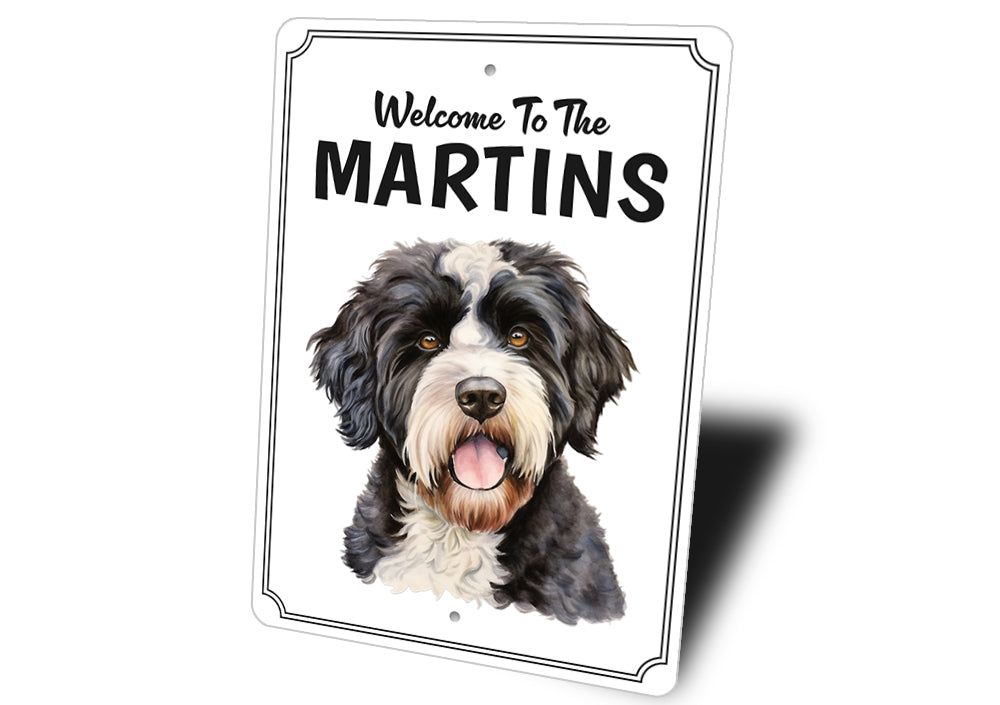 Portuguese Water Dog Welcome To Sign