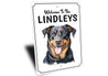 Rottweiler Welcome To Personalized Sign