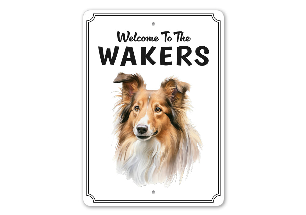 Shetland Sheepdog Welcome To Sign