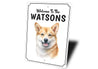Shiba Inu Welcome To Personalized Sign