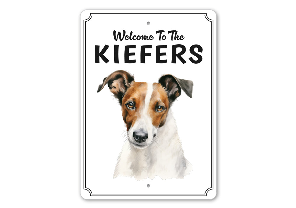 Smooth Fox Terrier Welcome To Custom Sign
