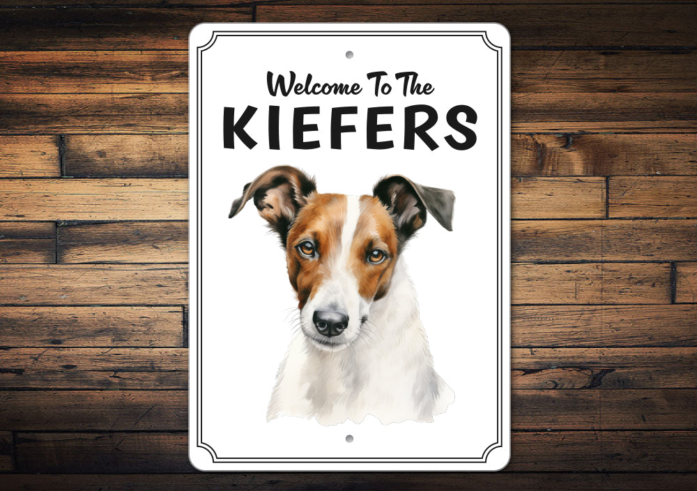 Smooth Fox Terrier Welcome To Custom Sign