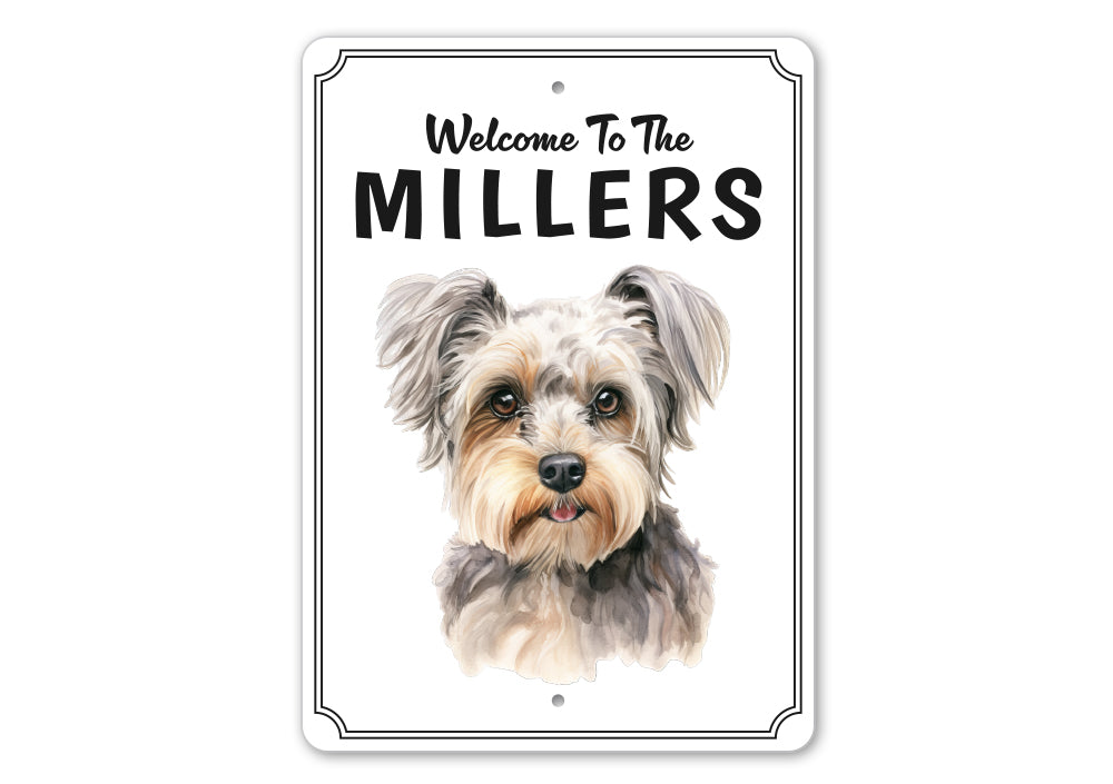 Yorkshire Terrier Welcome To Personalized Sign