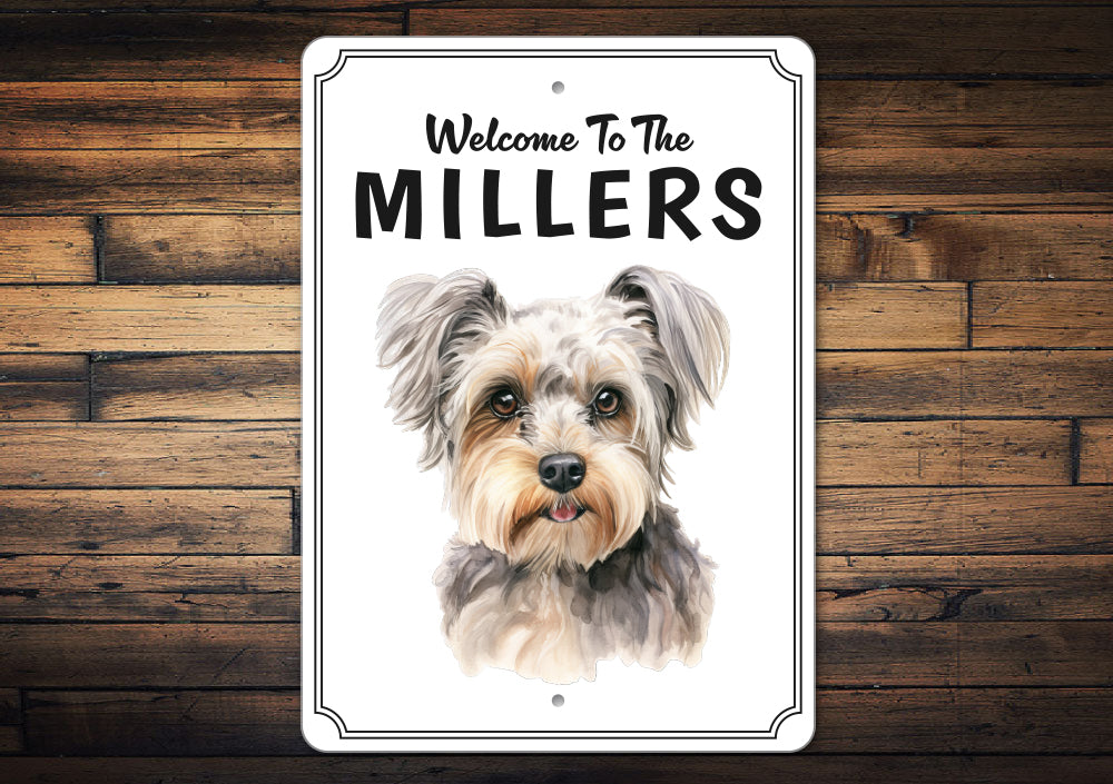Yorkshire Terrier Welcome To Personalized Sign
