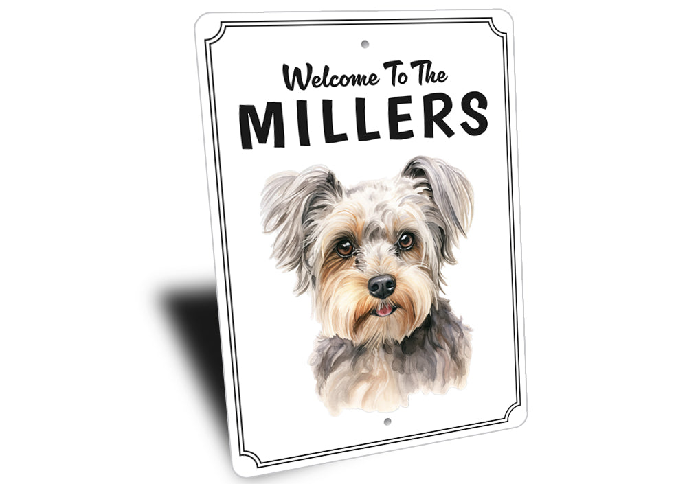 Yorkshire Terrier Welcome To Personalized Sign