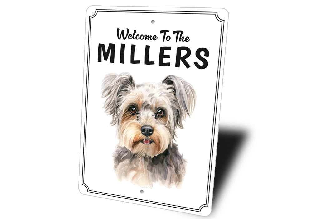 Yorkshire Terrier Welcome To Personalized Sign