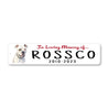 American Bulldog In Loving Memory Pet Sign