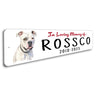 American Bulldog In Loving Memory Pet Sign