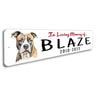 American Staffordshire Terrier In Loving Memory Pet Sign