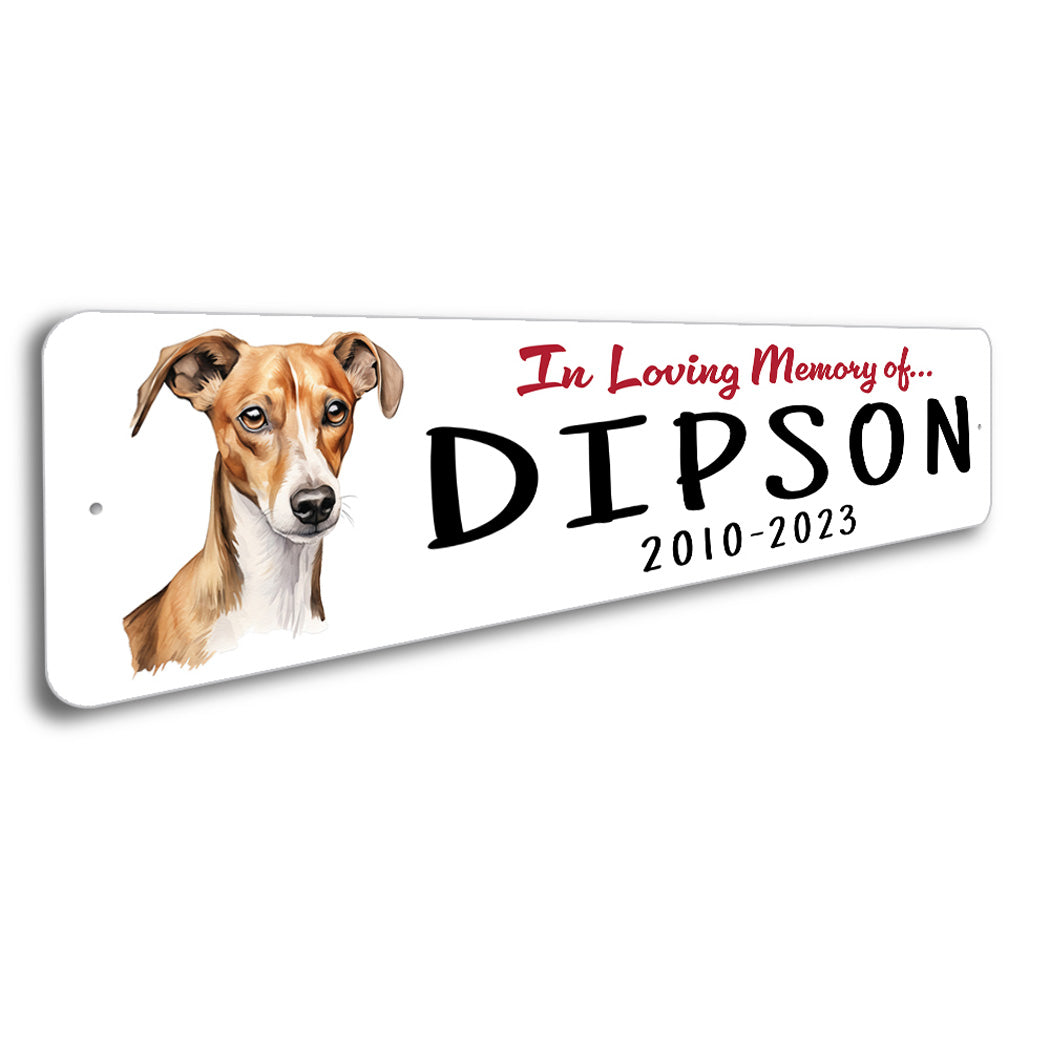 Azawakh In Loving Memory Pet Sign
