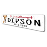 Azawakh In Loving Memory Pet Sign