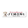 Bedlington In Loving Memory Pet Sign
