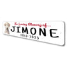 Bedlington In Loving Memory Pet Sign