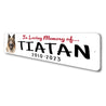 Belgian Tervuren In Loving Memory Pet Sign