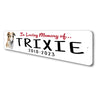 Borzoi In Loving Memory Pet Sign
