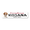 Brittany Spaniel In Loving Memory Pet Sign