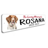 Brittany Spaniel In Loving Memory Pet Sign