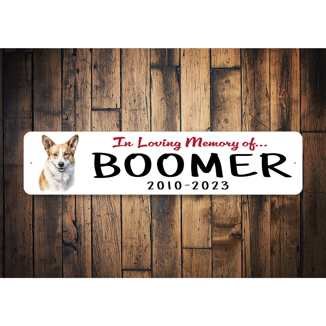 Canaan Dog In Loving Memory Pet Sign