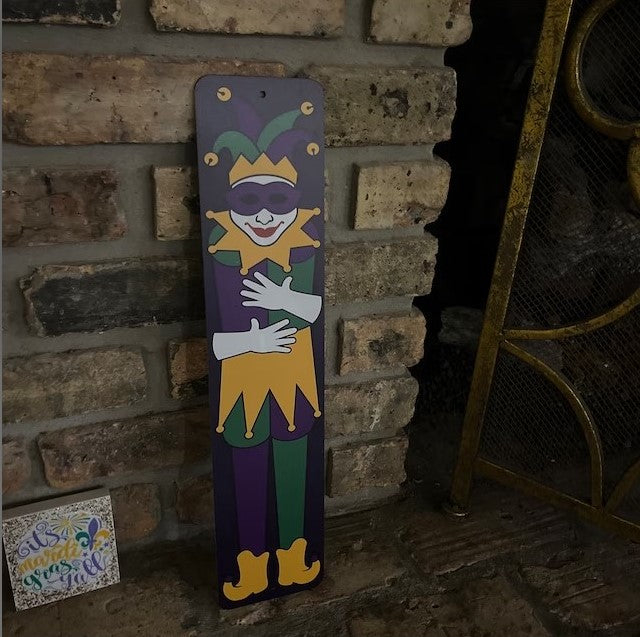 Mardi Gras Jester Sign