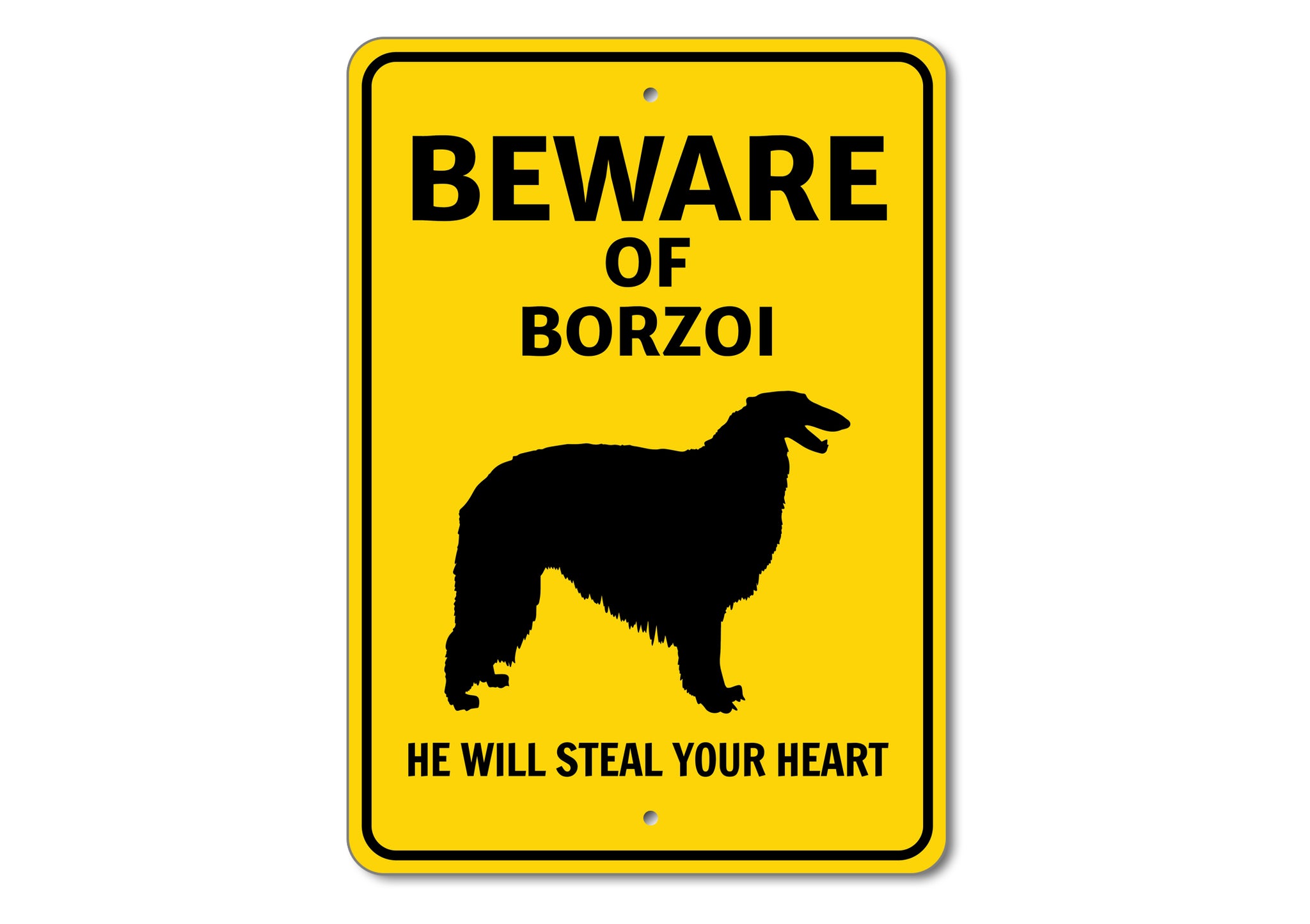 Beware He Will Steal Your Heart K9 Sign - Dog Names Starting with "B part 1"