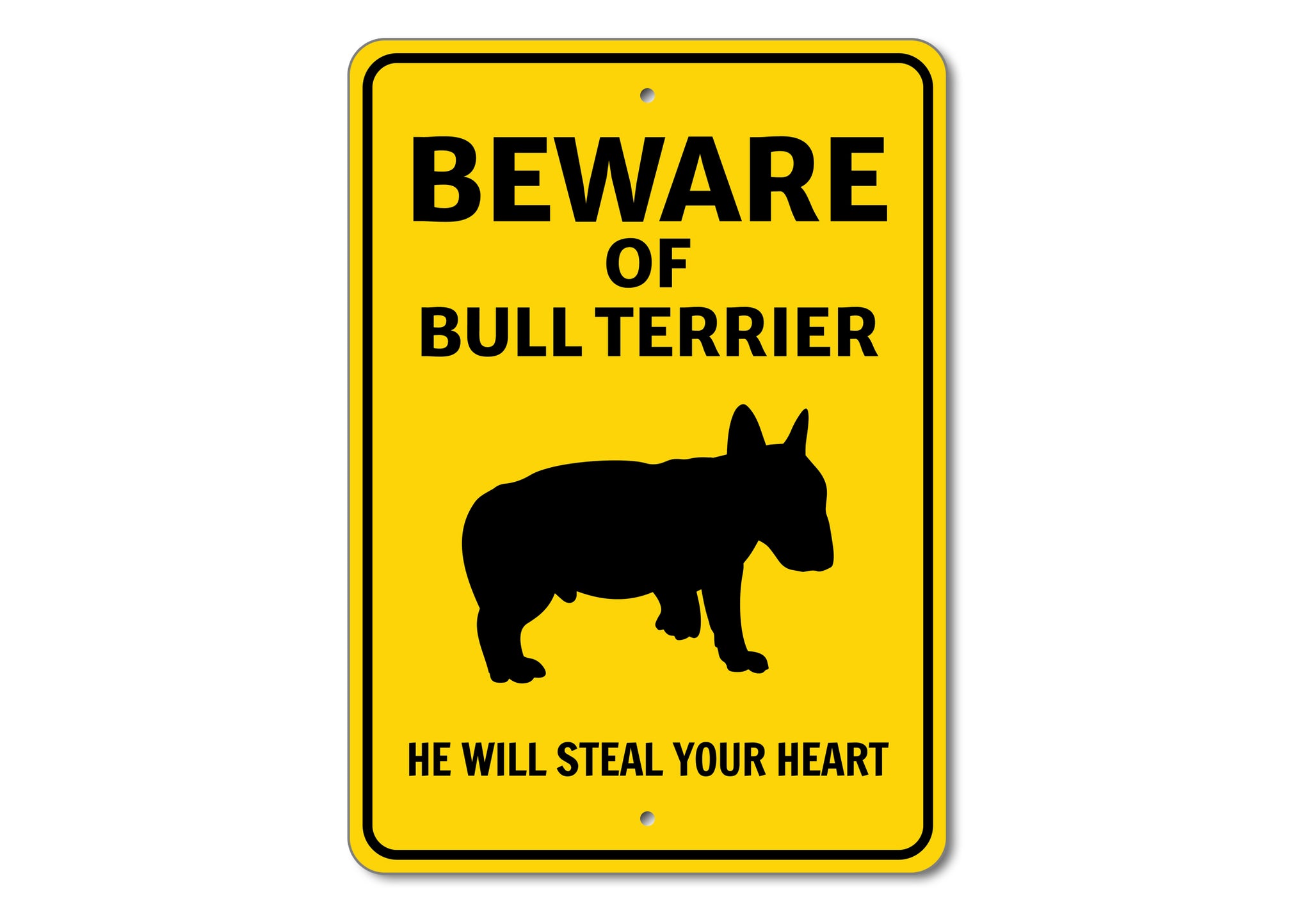 Beware He Will Steal Your Heart K9 Sign - Dog Names Starting with "B part 2"