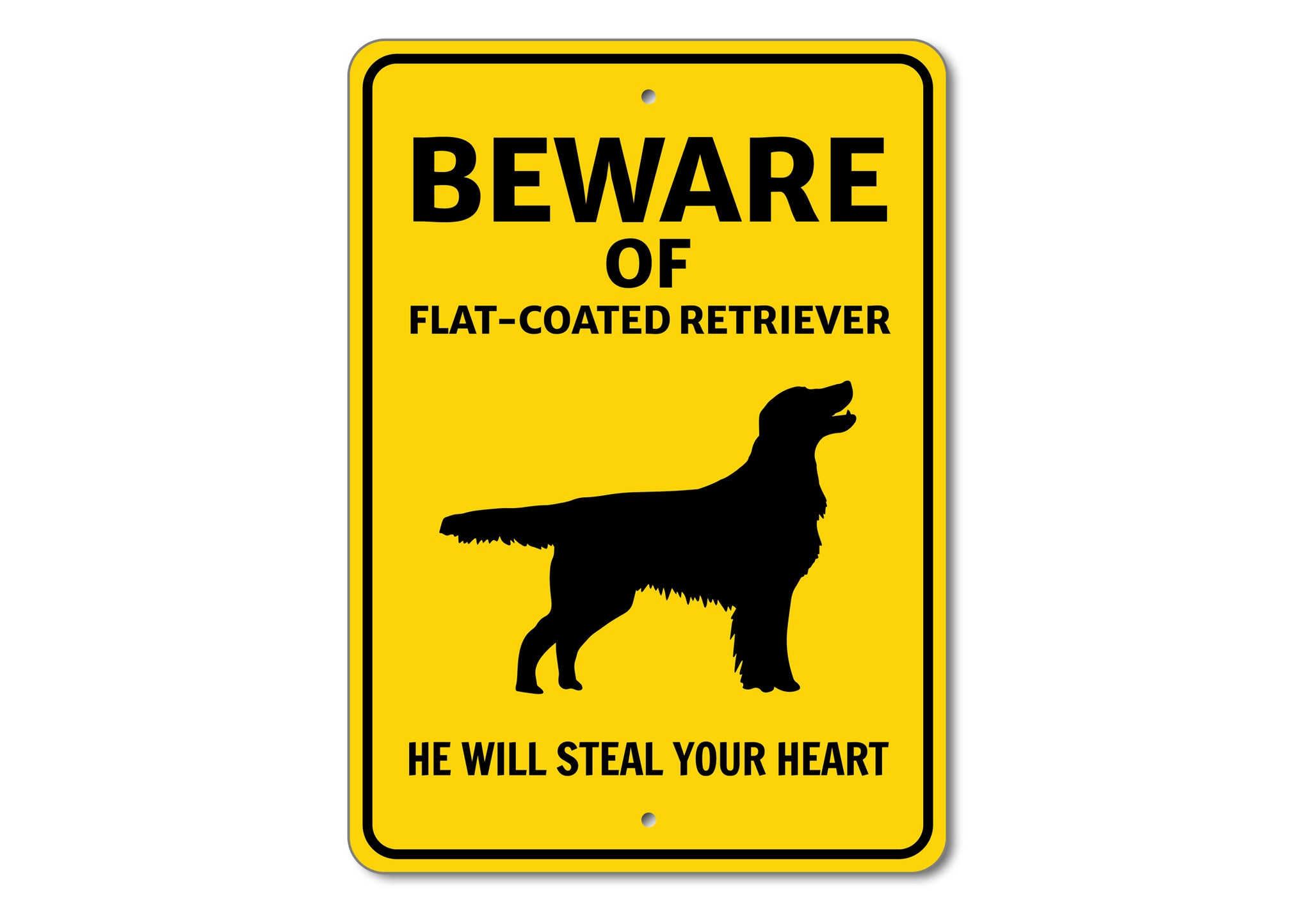 Beware He Will Steal Your Heart K9 Sign - Dog Names Starting with "D, E and F"