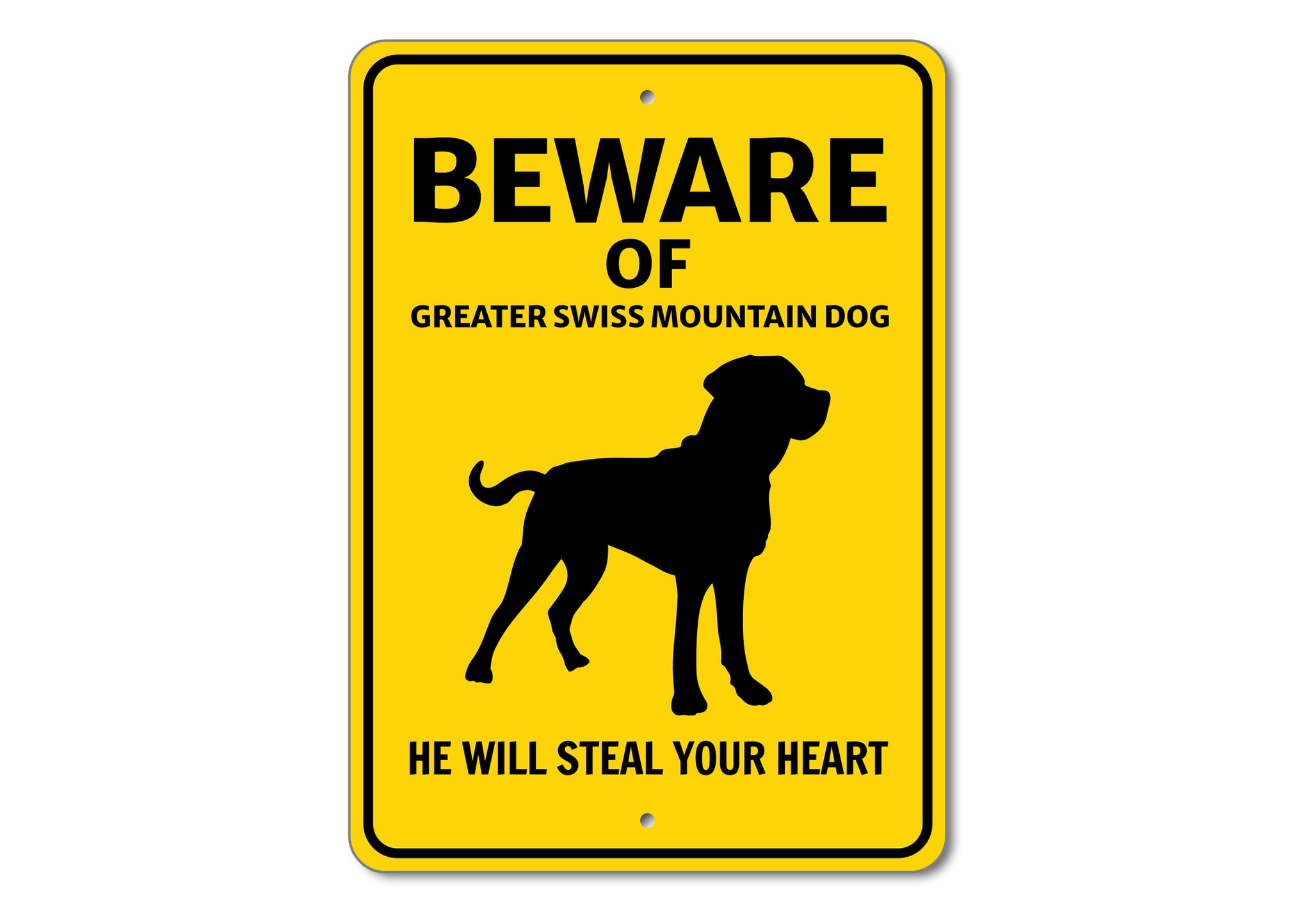 Beware He Will Steal Your Heart K9 Sign - Dog Names Starting with "G, H and I"