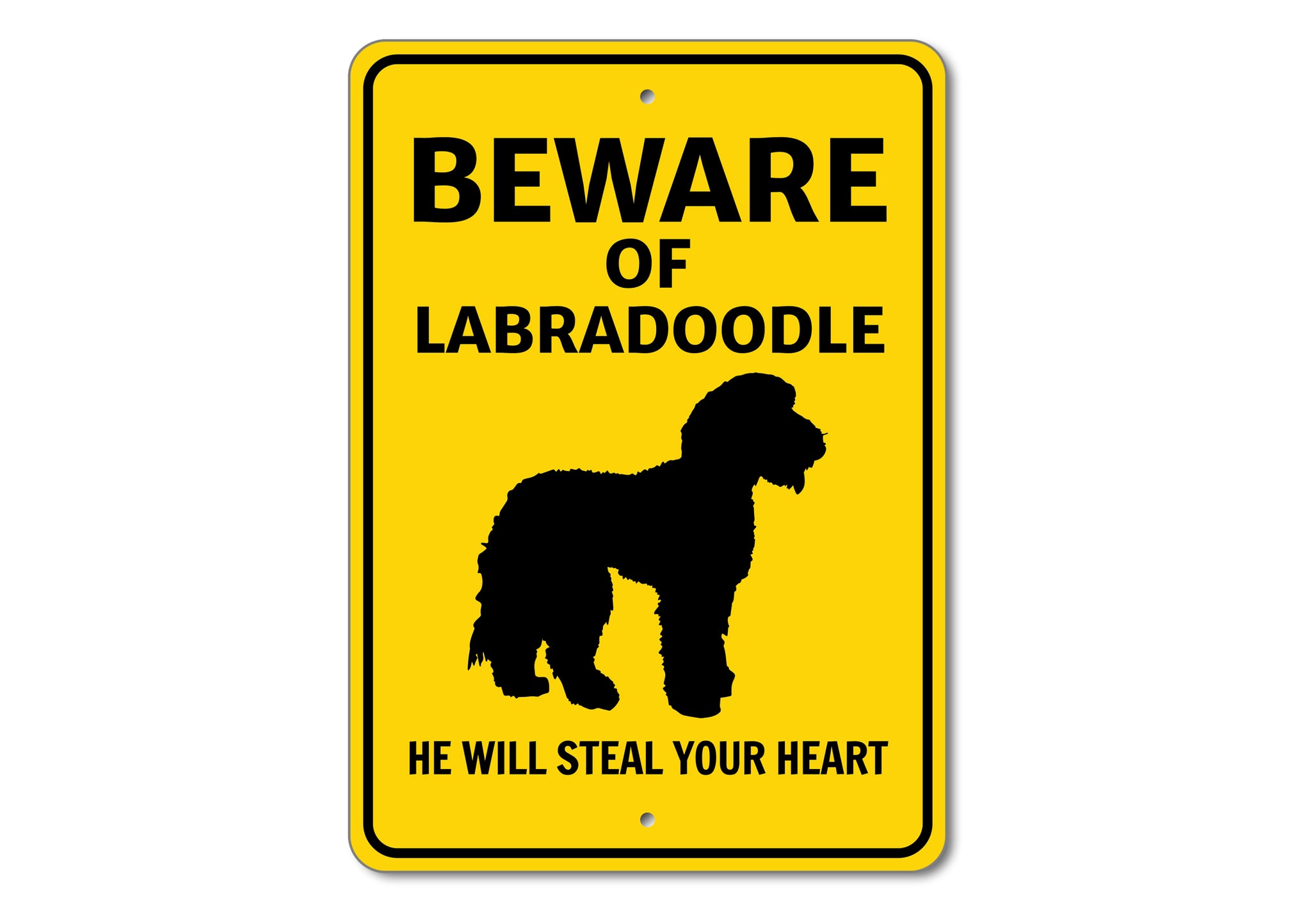 Beware He Will Steal Your Heart K9 Sign - Dog Names Starting with "J, K and L"