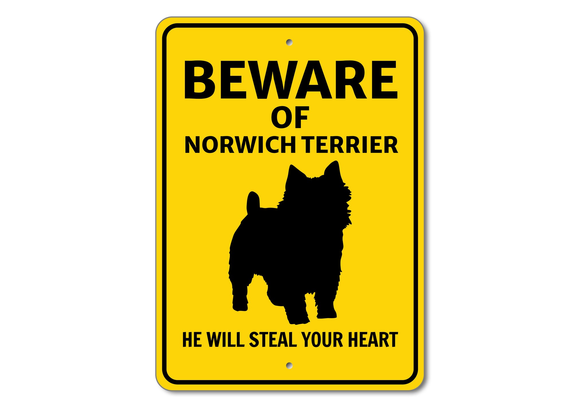 Beware He Will Steal Your Heart K9 Sign - Dog Names Starting with "M, N and O"