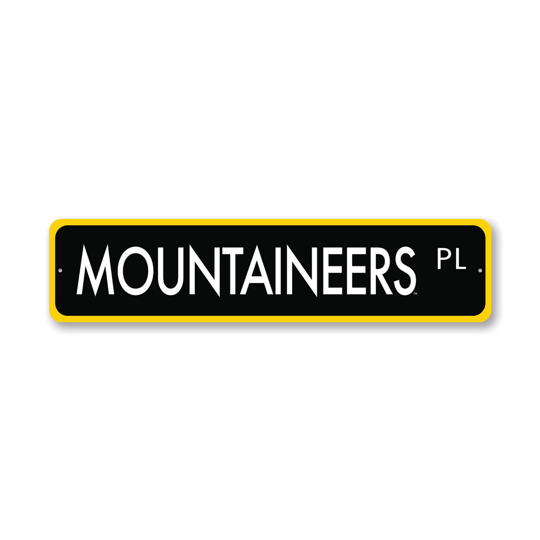 Appalachian Mountaineers Place Street Sign
