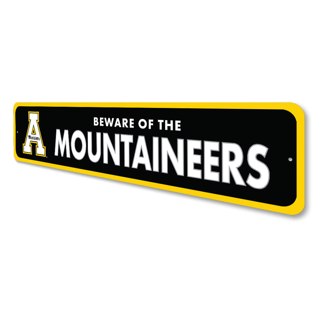 Beware Of The Appalachian Mountaineers Street Sign