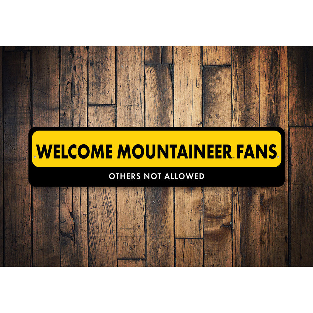 Welcome Appalachian State Mountaineer Fans Athletics Sign