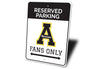 Appalachian Mountaineers Reserved Parking Fans Only Sign