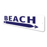 Beach Arrow Surfboard Aluminum Directional Sign