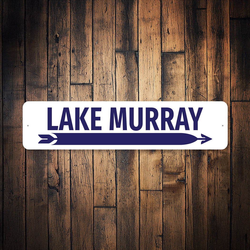 Lake Murray Arrow Direction Decor Sign