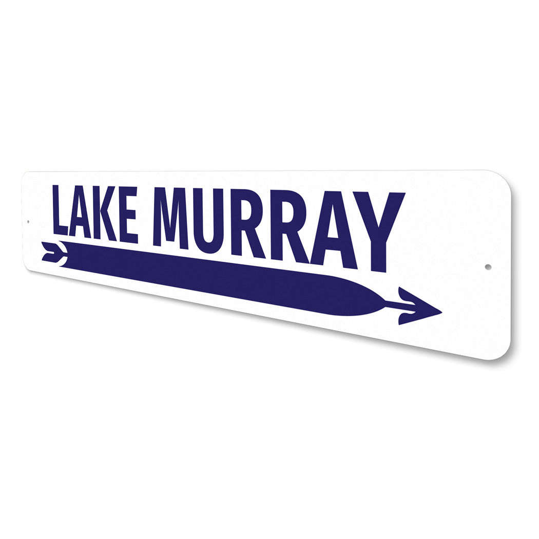 Lake Murray Arrow Direction Decor Sign