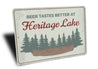 Heritage Lake Drinks Tastes Better At The Lake Sign