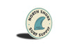 North Shore Surf Supply Circular Decor Sign