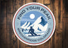Breckenridge Colorado Find Your Peak Ski Sign