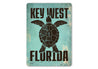 Key West Sea Turtle Rustic Sign