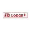 Sunset Ski Lodge Arrow Direction Sign