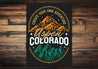 Create Your Own Adventure Aspen Colorado Mountains Sign