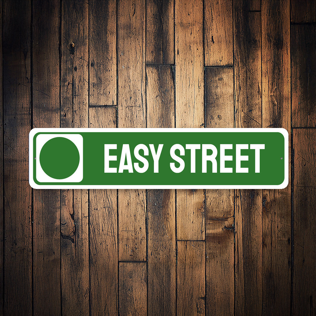 Easy Street Custom Easy Ski Trail Sign