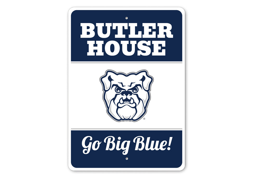 Butler House Go Big Blue Butler University Sign