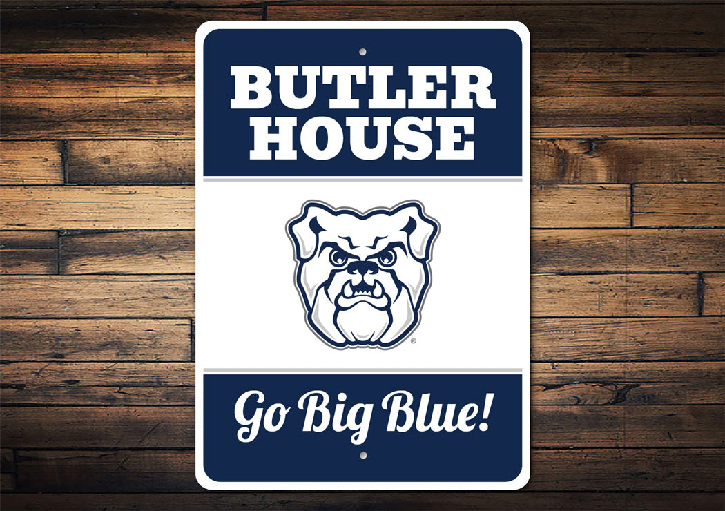 Butler House Go Big Blue Butler University Sign