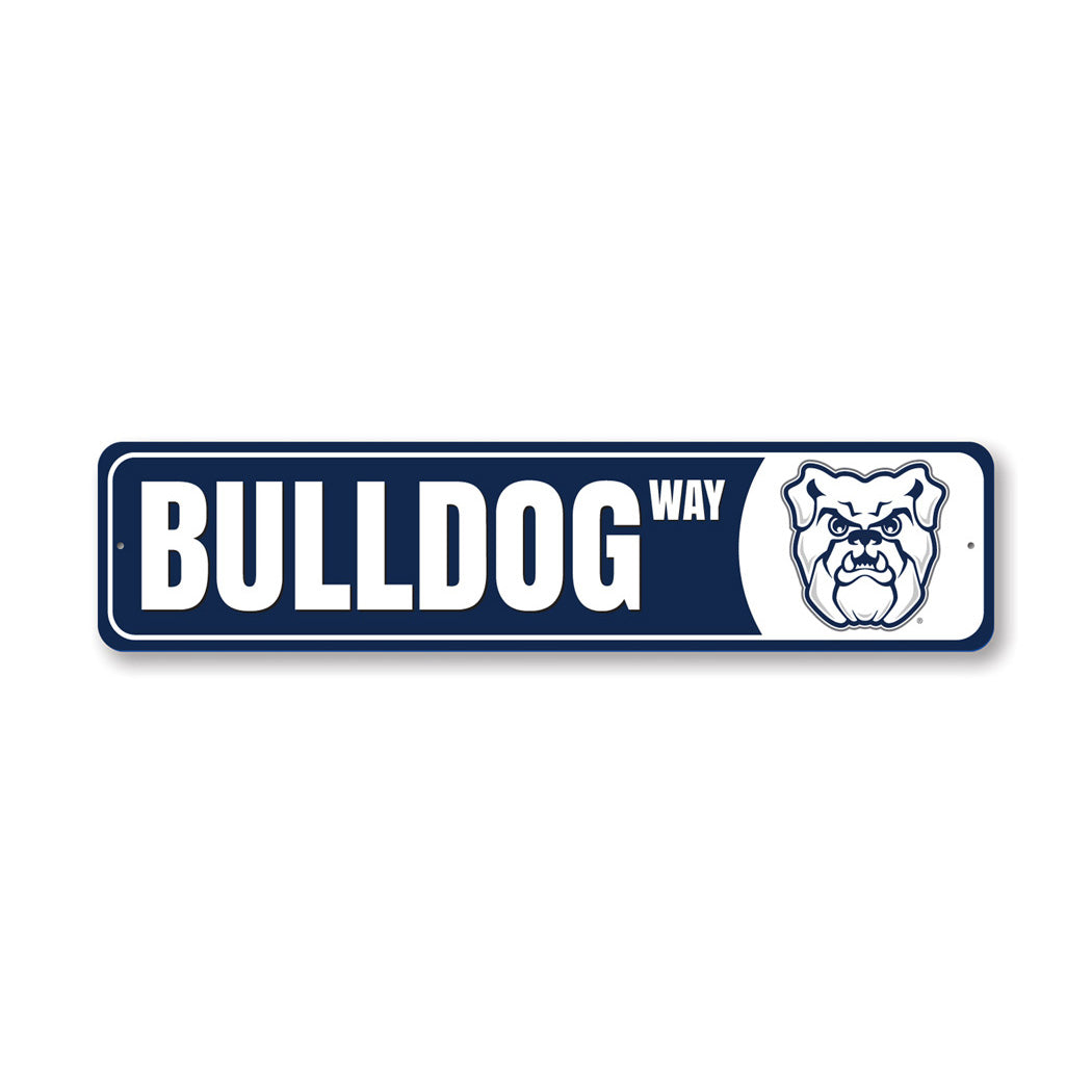 Bulldog Way Butler University Aluminum Decor Sign