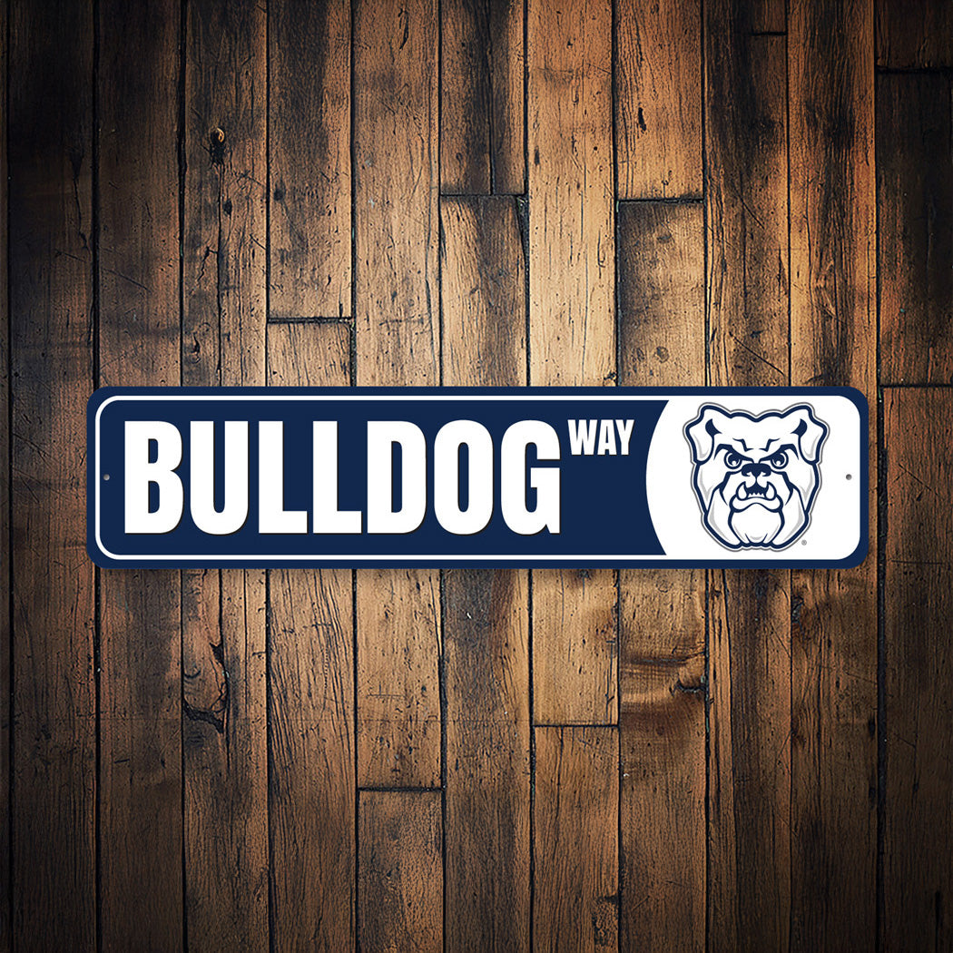 Bulldog Way Butler University Aluminum Decor Sign