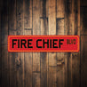 Fire Chief Blvd Firefighter Street Sign