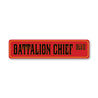 Battalion Chief Blvd Firefighter Street Sign