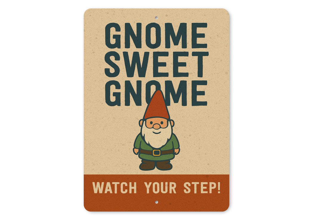 Gnome Sweet Gnome Garden Sign